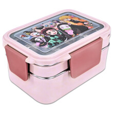 Demon Slayer bento box with compartments and lock