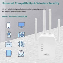 WiFi信号扩展器 双频1200Mbps 白色