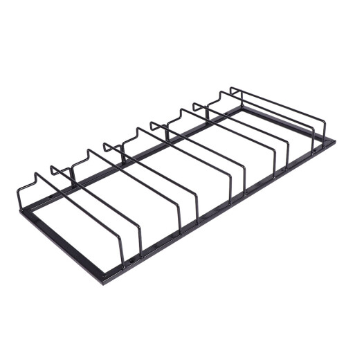 Wine Glass Holder Rack Wall-Mounted Black