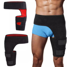 Thigh Brace Belt Chloroprene Rubber Adjustable 1 Pair