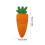 Carrot Pouch Silverware Organizer for Easter Table Setting 3