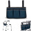 Wheelchair Armrest Pouch Organizer Blue 3-Pocket 2