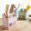 Limei plastic utensil holder with 4 compartments and 3