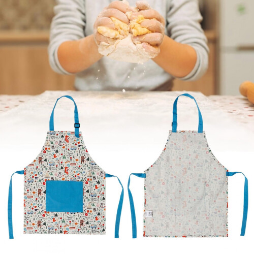 Kids Chef Apron Cotton Adjustable for Cooking Baking 2