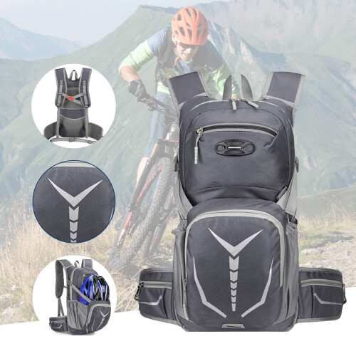 Hydration Backpack Insulated Gray 1