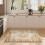 Beige Vintage Boho Area Rug 2X3 ft Machine Washable 5