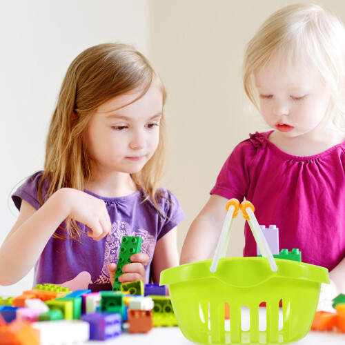 Plastic Grocery Basket Toy for Role Play 2 Pack 1