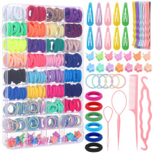 Girls' Hair Accessories Set Elastic Ties Butterfly Clips