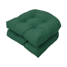 Wicker Patio Seat Cushion Indoor Outdoor 19" x 19" Dark