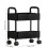 4-Tier Plastic Storage Cart with Armrests and Wheels 6