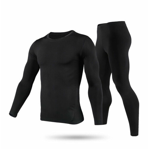 Men's Fleece-Lined Thermal Underwear Set