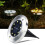 Solar Ground Lights 8-LED White IP68 Waterproof 1