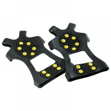 Ice Cleats with 10 Steel Studs for Shoes and Boots