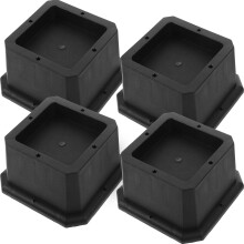 Rubber Furniture Risers Round 4 pcs 12x12x7 in