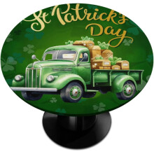 St. Patrick's Day Round Tablecloth Elastic Edge 40-44 Inch