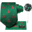 Men's Christmas Snowflake Tie Set with Accessories 4