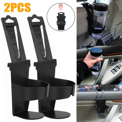 Car Cup Holder Adjustable Seat Back Mount 2 Pcs