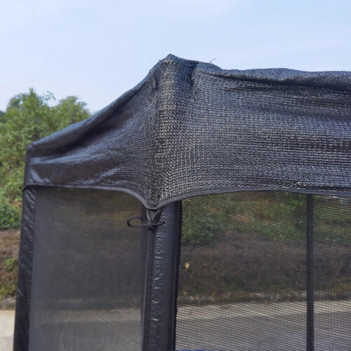 Trampoline Shade Cover Waterproof Black for 6-14ft Round 1