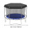Trampoline Shade Cover Waterproof Black for 6-14ft Round 6