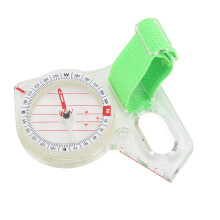 Thumb Compass with Clear Scale ABS Outdoor Orienteering Tool