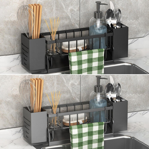 Kitchen Sink Storage Rack for Sponge and Dishcloth