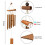 Bamboo Wind Chimes Outdoor Decor Natural Sound 4