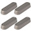 Foldable Wall Hooks Zinc Alloy Grey 4 Pieces 1