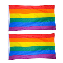 Rainbow Flag LGBT Pride Banner 3x5 ft with Brass Grommets
