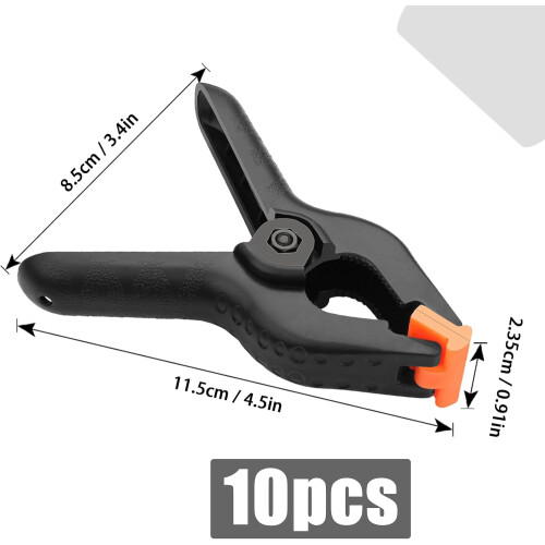 Nylon Spring Clamps 4.5 Inch Heavy Duty 10 Pcs 2