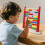 Wooden Abacus Stand Multi-Color 1 Piece 4