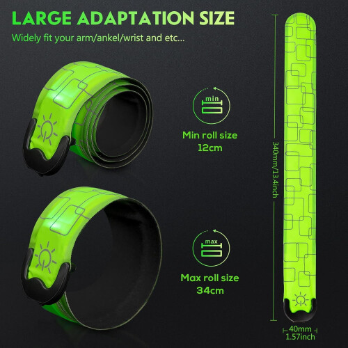 LED Armbands Rechargeable High-Vis 2 Pack 2