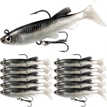 Soft Fishing Lures Shad Minnow Swimbaits 10PCS
