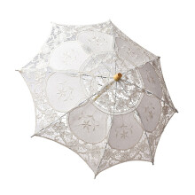 Lace Embroidered Sun Parasol for Bridal Wedding