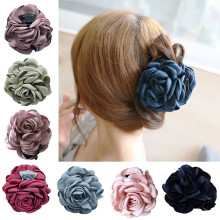 Women's Rose Hair Claw Clip Solid Color 1 Piece