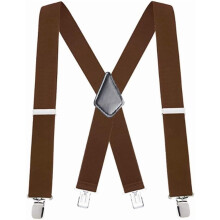 Men's Trousers Braces X-Style Adjustable 50mm Wide 4-Clip