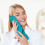 Turkish Cotton Hand Towels Set 3 pcs Turquoise Blue 5