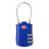 Aluminum Alloy Password Padlock Blue 1 Pack 2