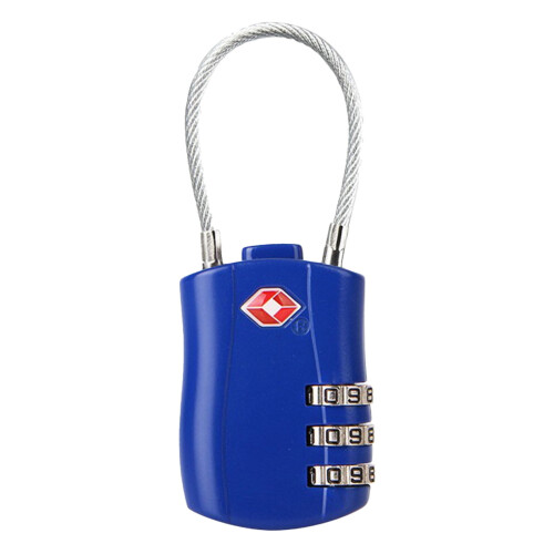 Aluminum Alloy Password Padlock Blue 1 Pack 1