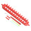 Knitting Scarf Kit Red 26 cm 2 Size 2