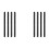 Drawer Slides Bottom Mount Plastic 4 Sets 8