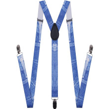 Men's and Women's Adjustable Leather Suspenders 1 Inch Wide
