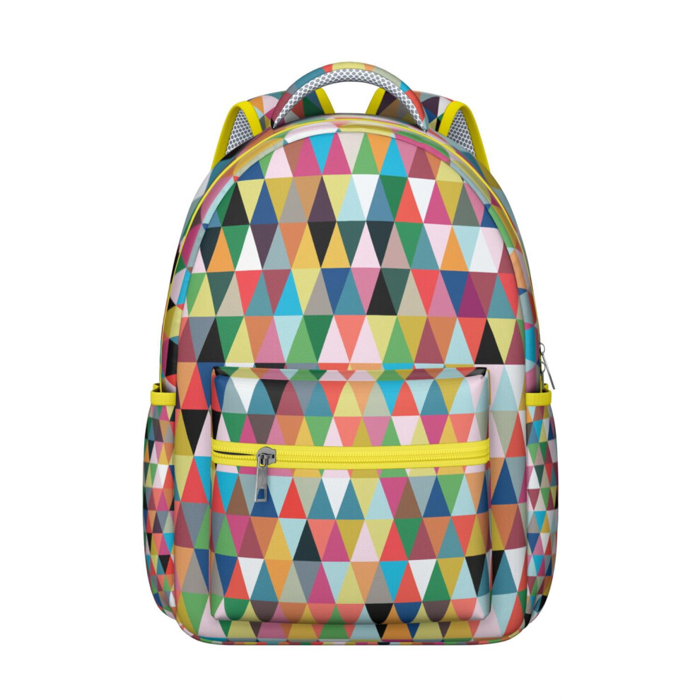 Geometric Textured Backpack For Laptop And School Supplies 9101399933007
