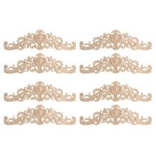 8Stck Bastelholz Schrank Moebel Schnitzerei Ecke Holz Ornament Holz Ornamente Handgemacht