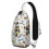 Baseball Football Print Sling Bag Polyester Boys 1 Pack 1