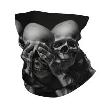 Bandana Face Mask Neck Gaiter Skull Pattern