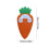 Carrot Cutlery Pouch Silverware Organizer Multicolor 3