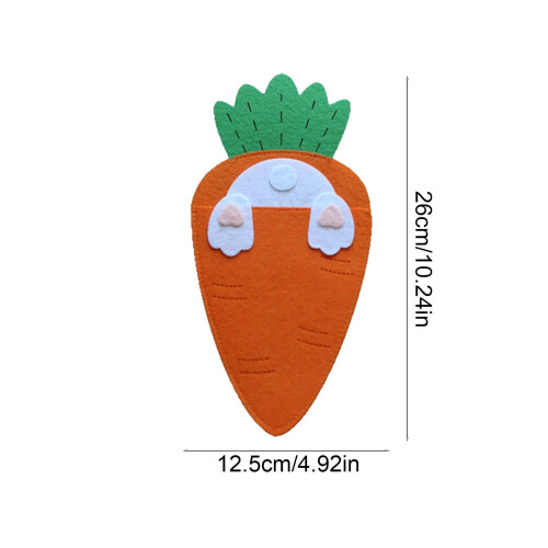 Carrot Cutlery Pouch Silverware Organizer Multicolor 2