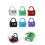 Color Password Padlock Cabinet Trolley Case 1 Piece 6