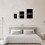 Tableau décoratif pour mur, calligraphie arabe élégante 40x60 cm, bleu 6
