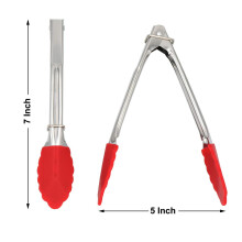 Kleine Zangen mit Silikon Spitzen 7-Zoll Kuechen Zangen - 6Er Set